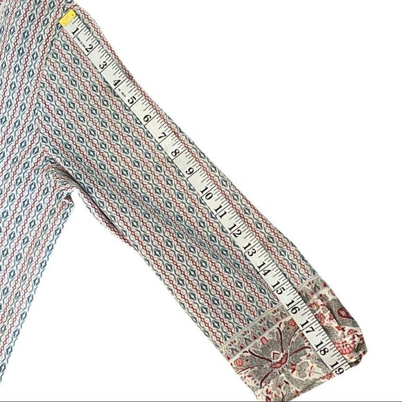 Mercer & Madison Twin Print Paisley Blouse - Picture 12 of 13